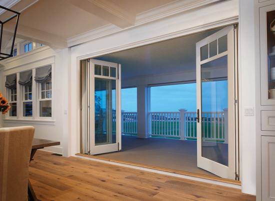 Impact folding door