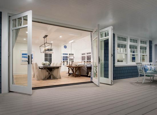 wood-clad impact folding door