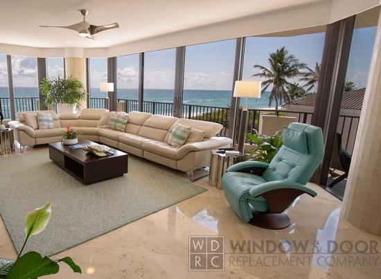 large bronze frame sliding glass doors