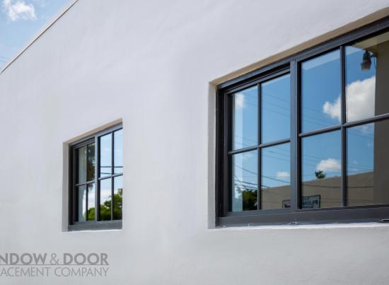 new bronze horizontal roller windows