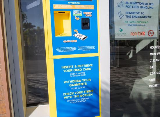 custom commercial door around kiosk