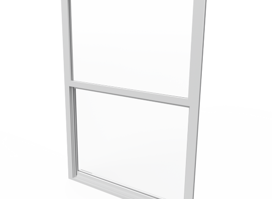 ESWindows aluminum single hung window